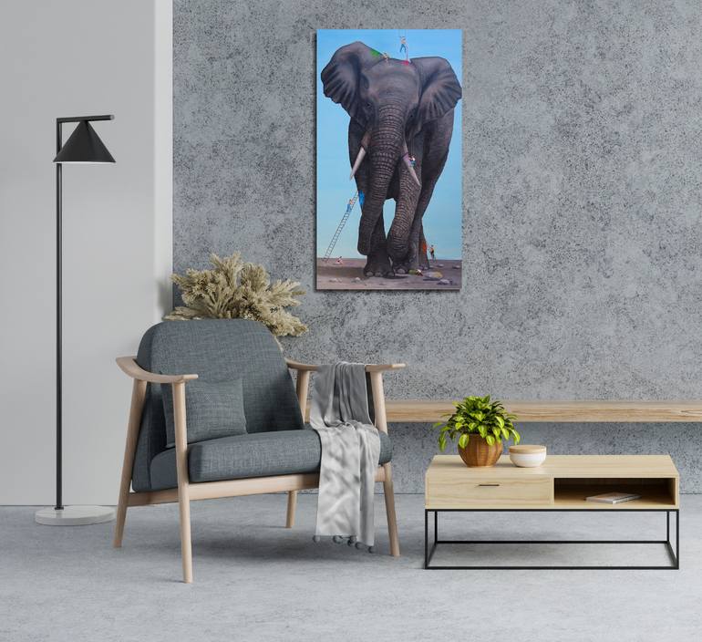 Original Portraiture Animal Painting by Grigor Velev