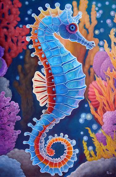 Print of Pop Art Fish Paintings by Grigor Velev