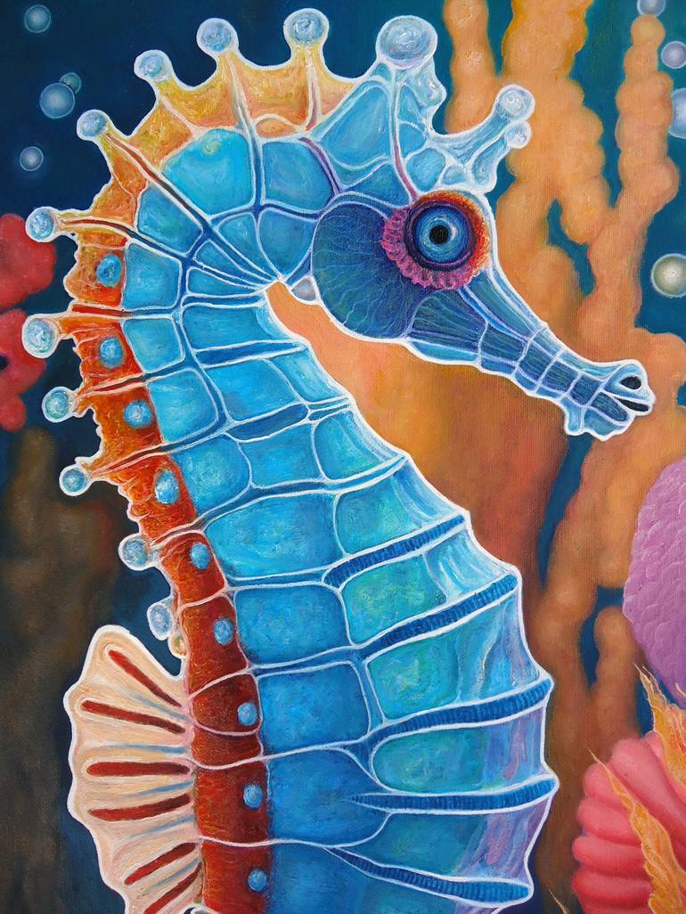 Original Pop Art Fish Painting by Grigor Velev