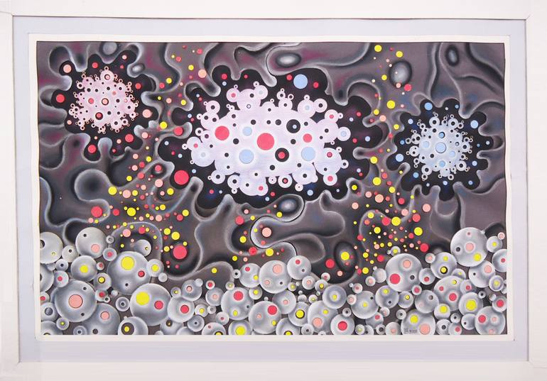 Original Abstract Outer Space Collage by Grigor Velev