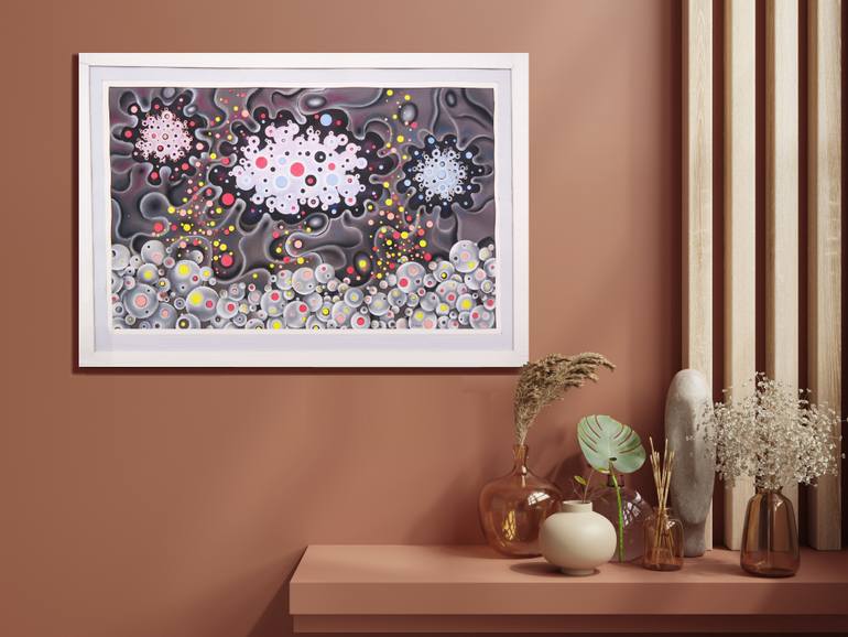 Original Abstract Outer Space Collage by Grigor Velev