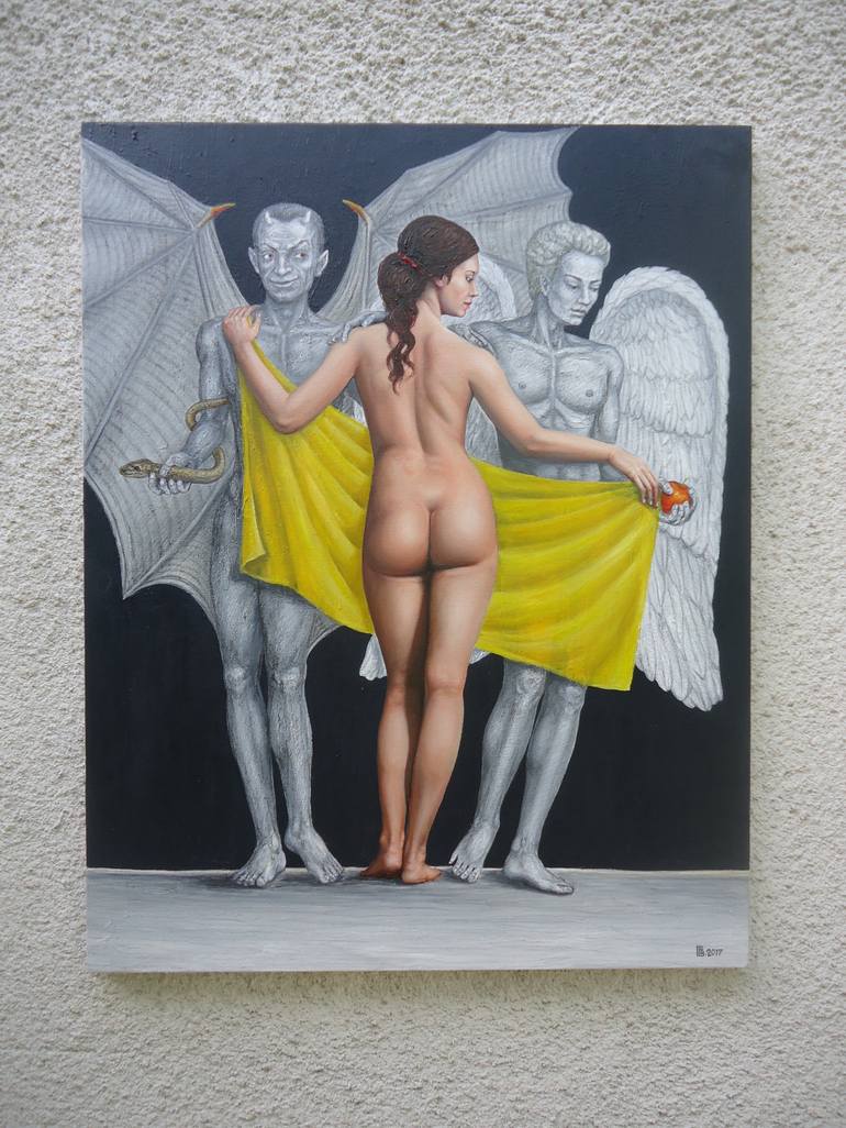 Original Realism Nude Painting by Grigor Velev