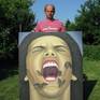 This original oil painting is one of the latest artworks of the talented contemporary Bulgarian artist Grigor Velev, deeply inspired by surrealism and gothic art. It represents one screaming man portrait, as its trait is to present the world solely from a subjective perspective, distorting it radically for emotional effect in order to evoke moods or ideas. The artist sought to express the meaning of emotional experience rather than the actual physical surface reality.