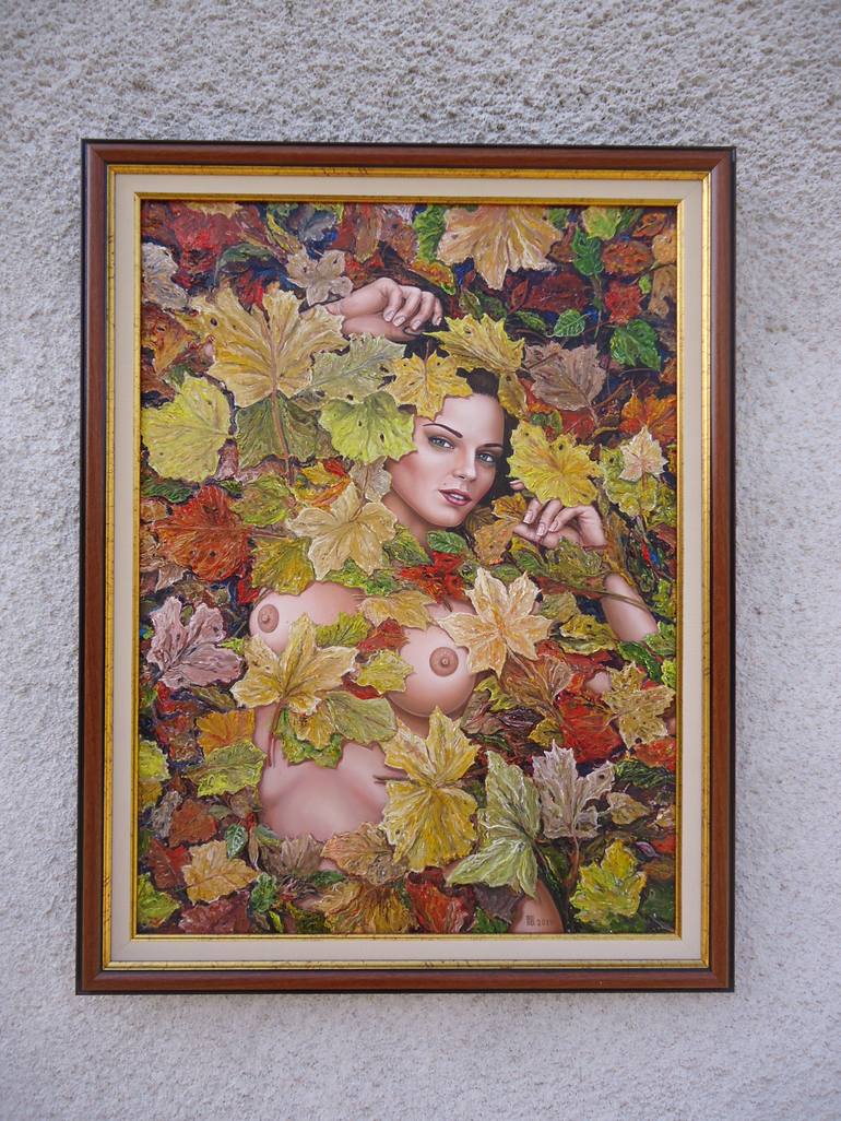 Original Realism Erotic Painting by Grigor Velev