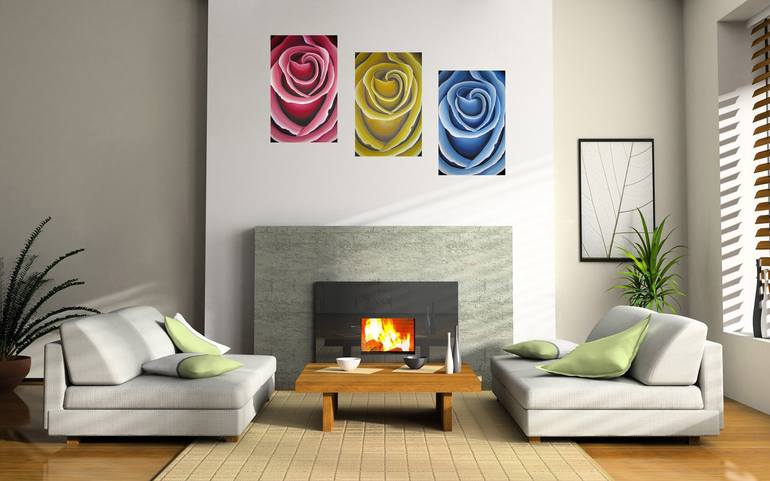 Original Floral Painting by Grigor Velev