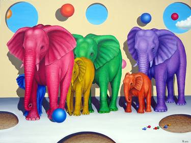 "Colorful Elephants" thumb