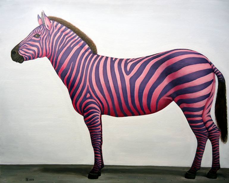 Purple Zebra Digital Art by Stamp City - Fine Art America
