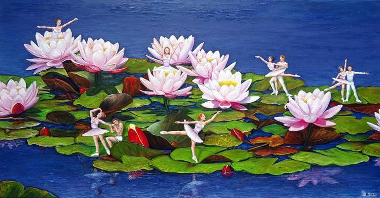 Print of Surrealism Landscape Paintings by Grigor Velev