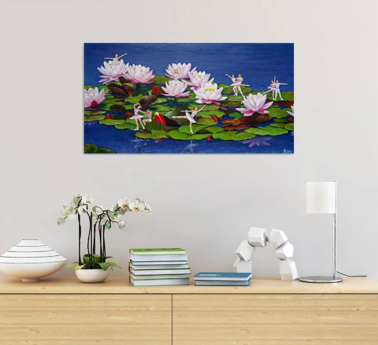 Original Dada Landscape Painting by Grigor Velev