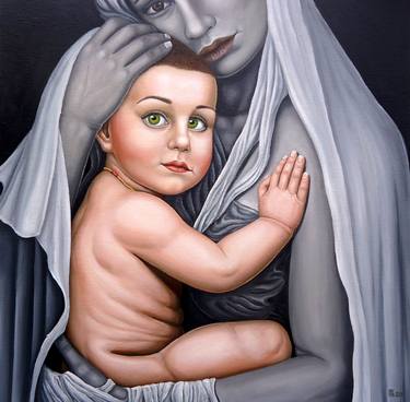 Print of Surrealism Religion Paintings by Grigor Velev