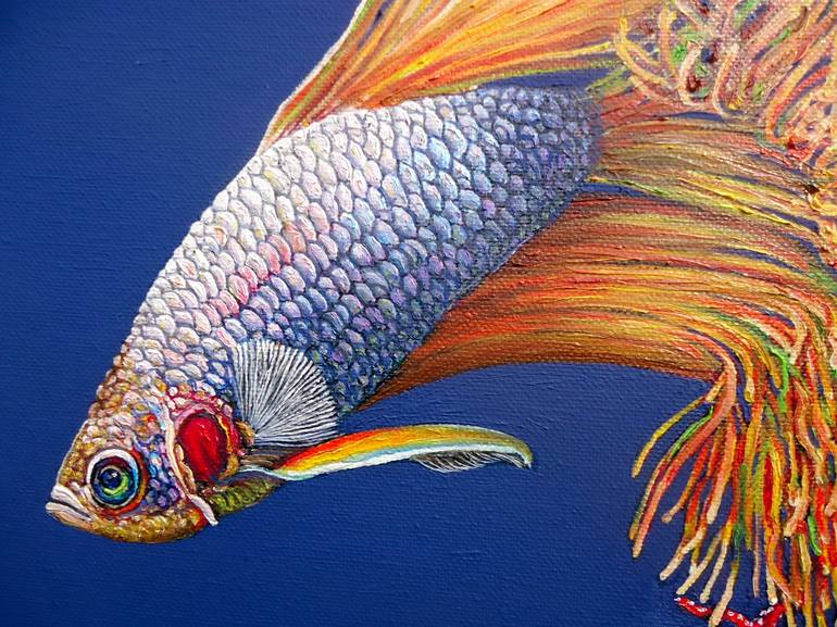 Original Fish Painting by Grigor Velev