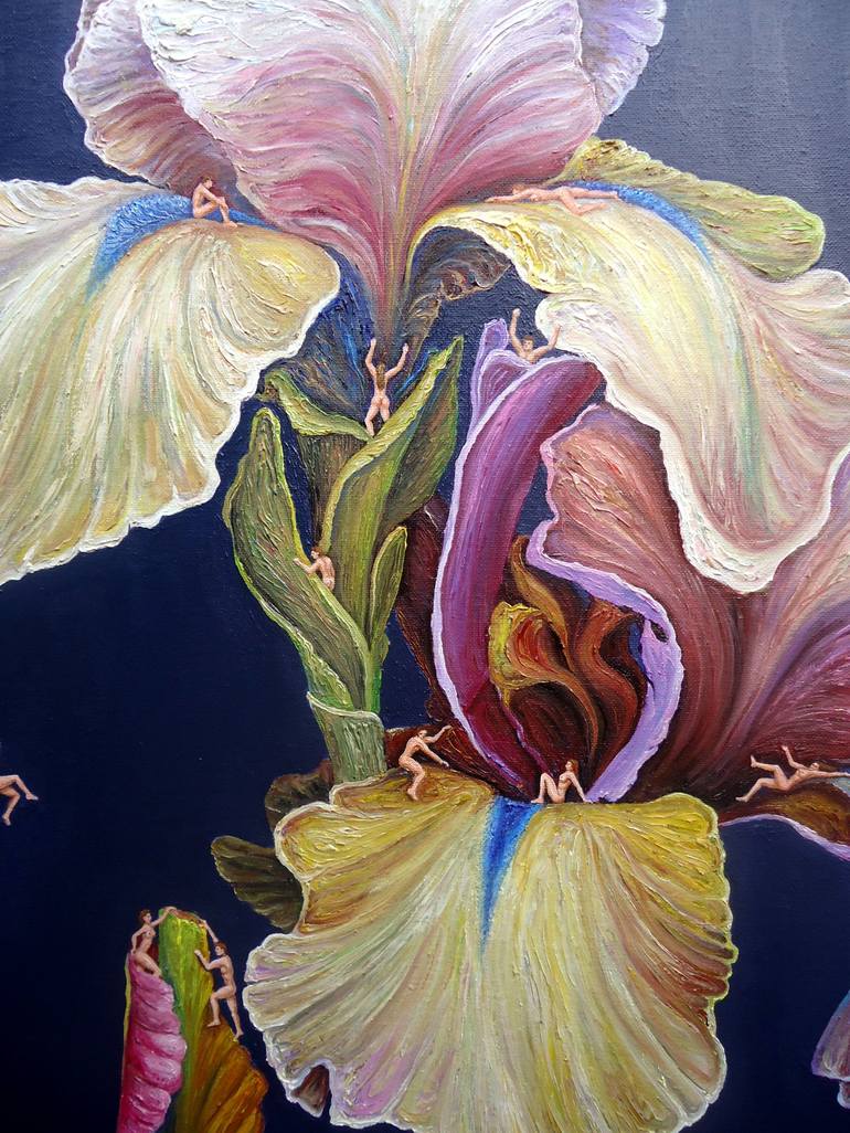Original Figurative Floral Painting by Grigor Velev
