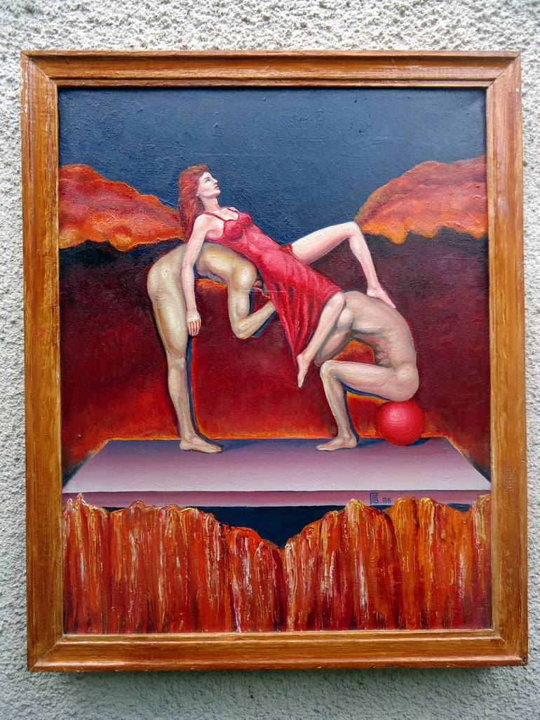 Original Realism Erotic Painting by Grigor Velev