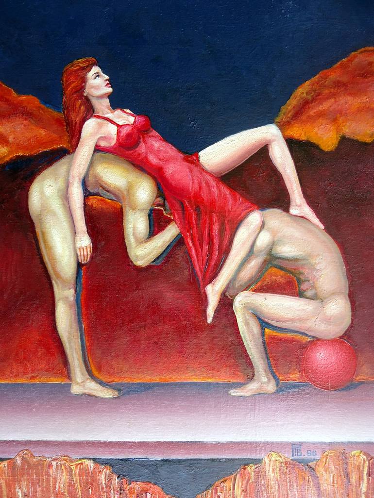 Original Realism Erotic Painting by Grigor Velev