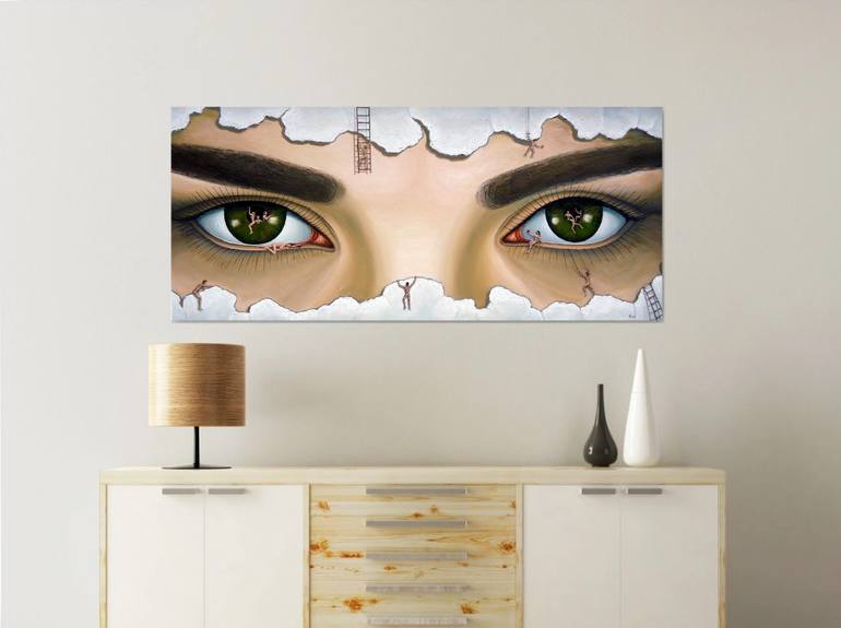 Original Surrealism Erotic Painting by Grigor Velev