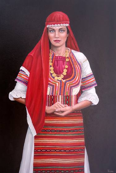 Print of Women Paintings by Grigor Velev