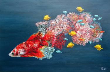 Print of Realism Fish Paintings by Grigor Velev