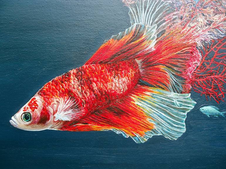 Original Fish Painting by Grigor Velev