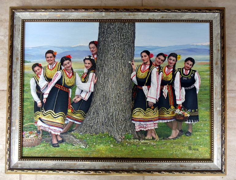 Original Realism World Culture Painting by Grigor Velev