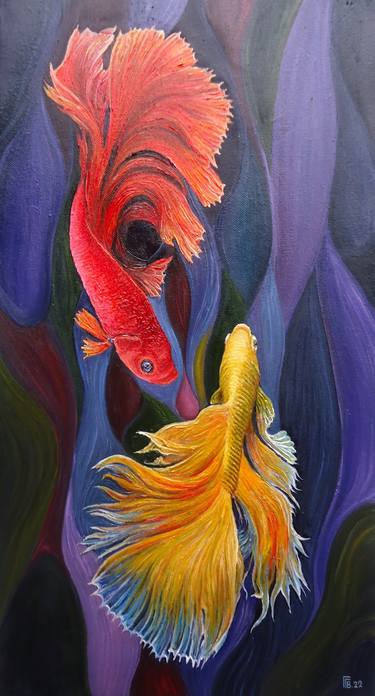 Print of Fish Paintings by Grigor Velev