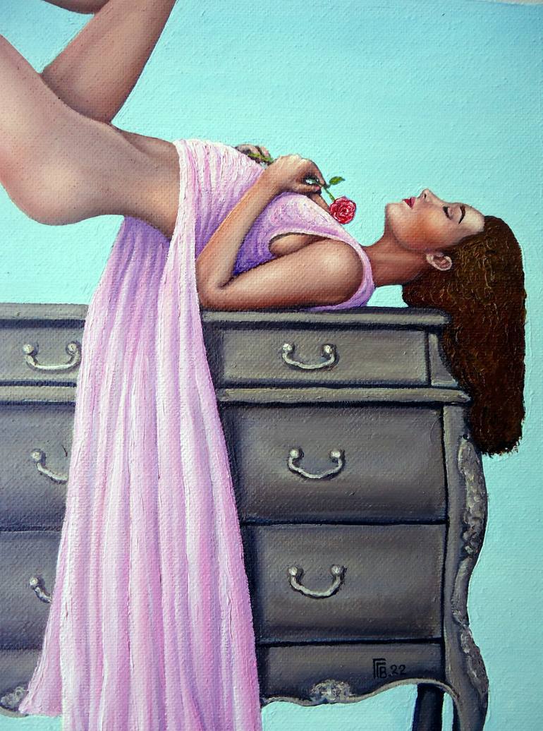 Original Realism Erotic Painting by Grigor Velev