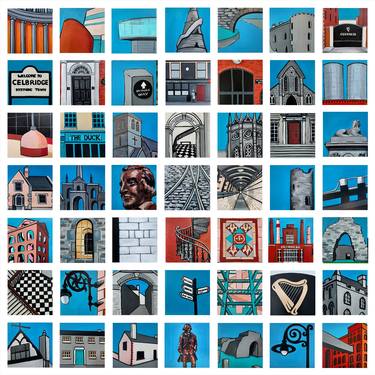 Print of Pop Art Cities Paintings by Lisa Keegan