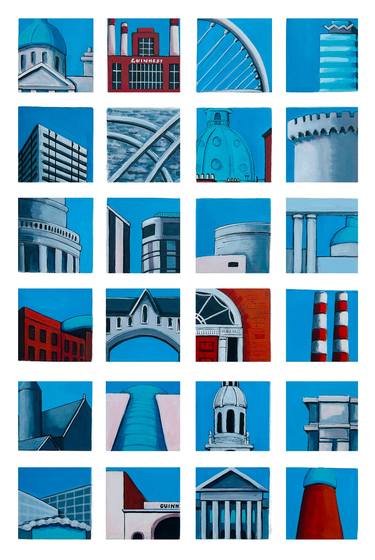 Original Pop Art Cities Paintings by Lisa Keegan