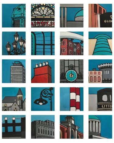 Print of Modern Cities Paintings by Lisa Keegan
