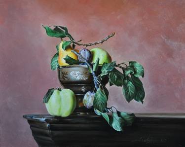 "Still life with plum branches" thumb
