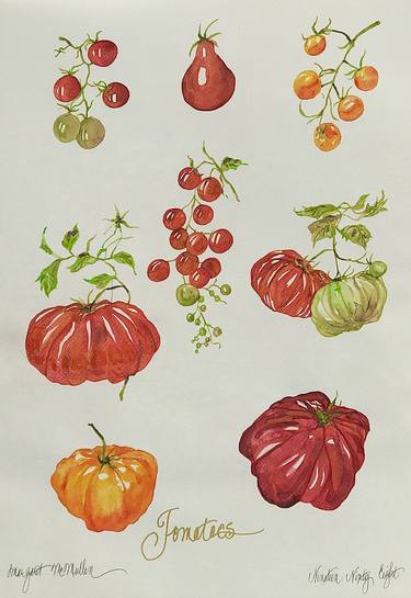 Original Botanical Food Painting by Margaret Mcmullan