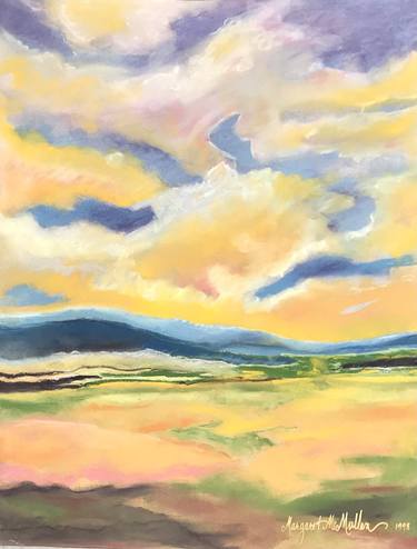Original Abstract Expressionism Landscape Painting by Margaret Mcmullan