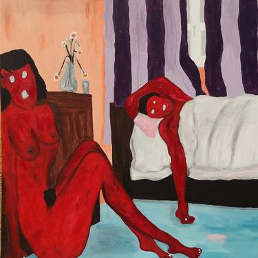 Original Nude Painting by Ayobami Adelaye