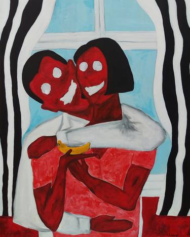 Original Popular culture Painting by Ayobami Adelaye