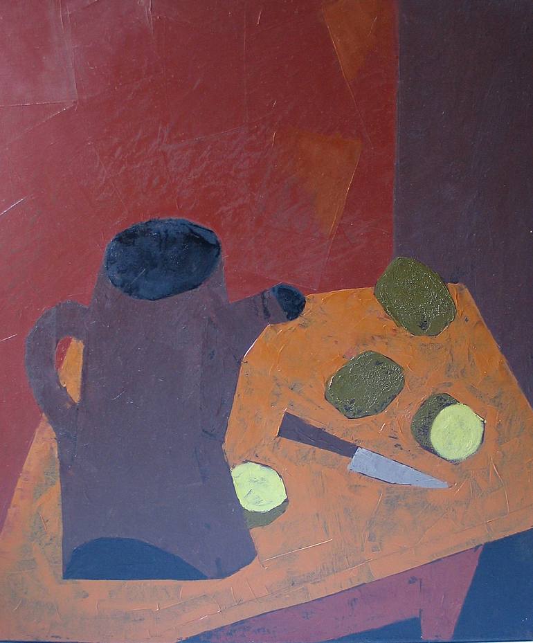 still life with the kiwi Painting by Maria Fedorova | Saatchi Art