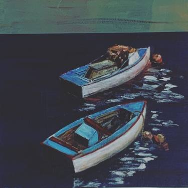 Print of Boat Paintings by Benny Schuster