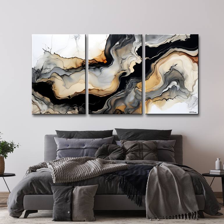 Original Abstract Expressionism Abstract Mixed Media by Eloise Holbrook