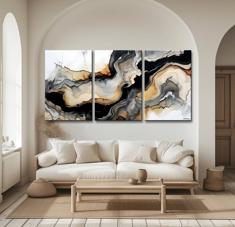 Original Abstract Expressionism Abstract Mixed Media by Eloise Holbrook