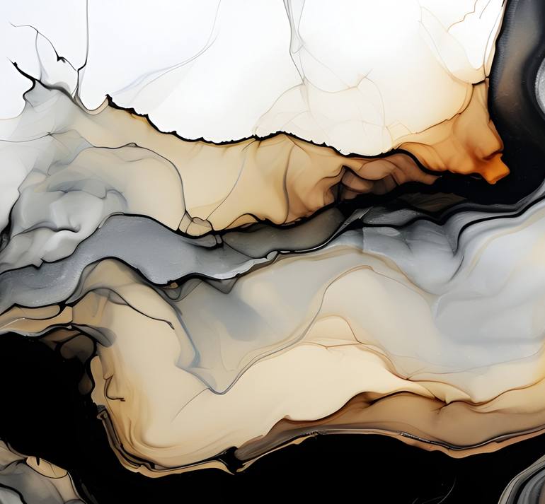 Original Abstract Expressionism Abstract Mixed Media by Eloise Holbrook