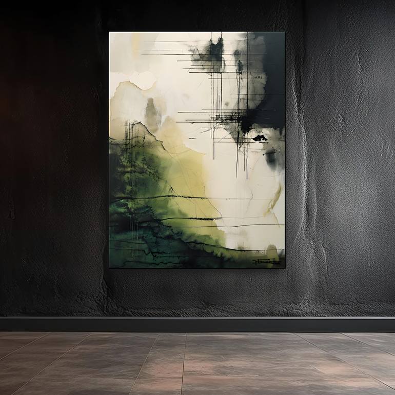 Original Abstract Expressionism Abstract Mixed Media by Eloise Holbrook