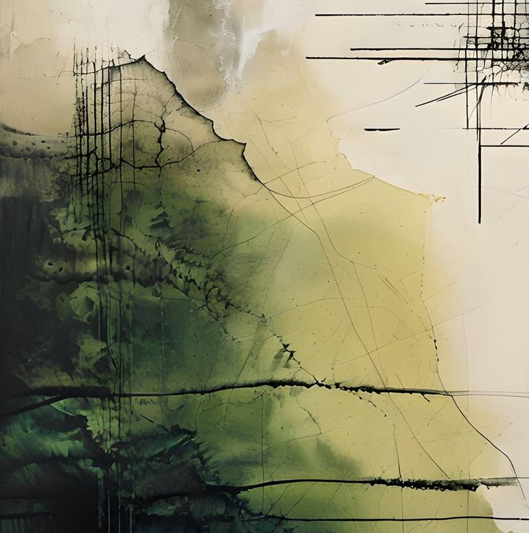 Original Abstract Expressionism Abstract Mixed Media by Eloise Holbrook