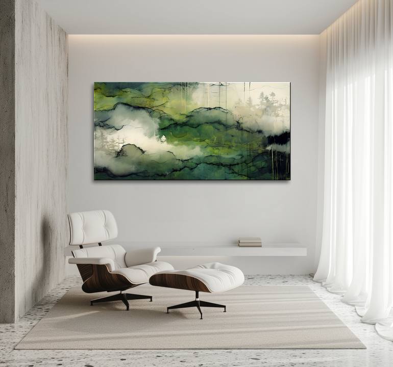 Original Abstract Expressionism Abstract Mixed Media by Eloise Holbrook