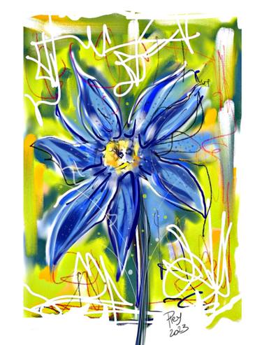 Print of Figurative Floral Digital by Rey Vinas