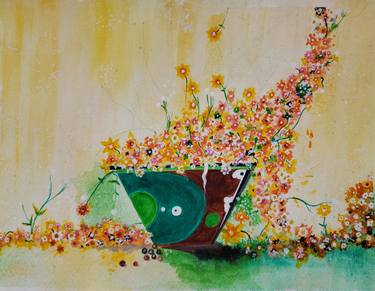 Original Floral Paintings by Rey Vinas