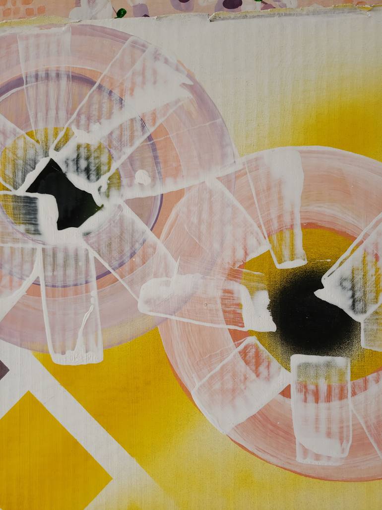 Original Abstract Expressionism Abstract Painting by Rey Vinas