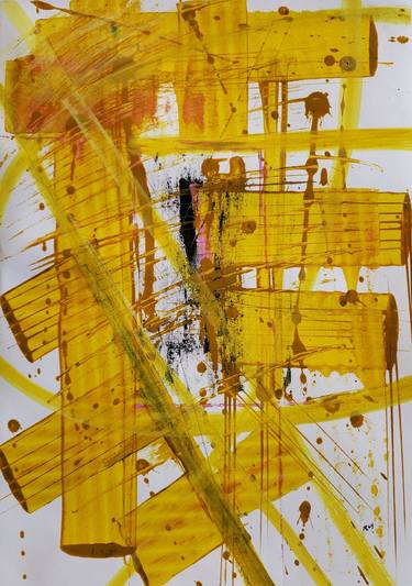 Original Abstract Expressionism Abstract Paintings by Rey Vinas