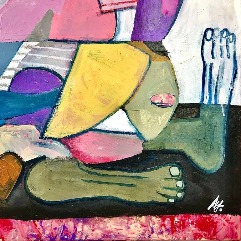 Original Contemporary Abstract Painting by Macoon Design