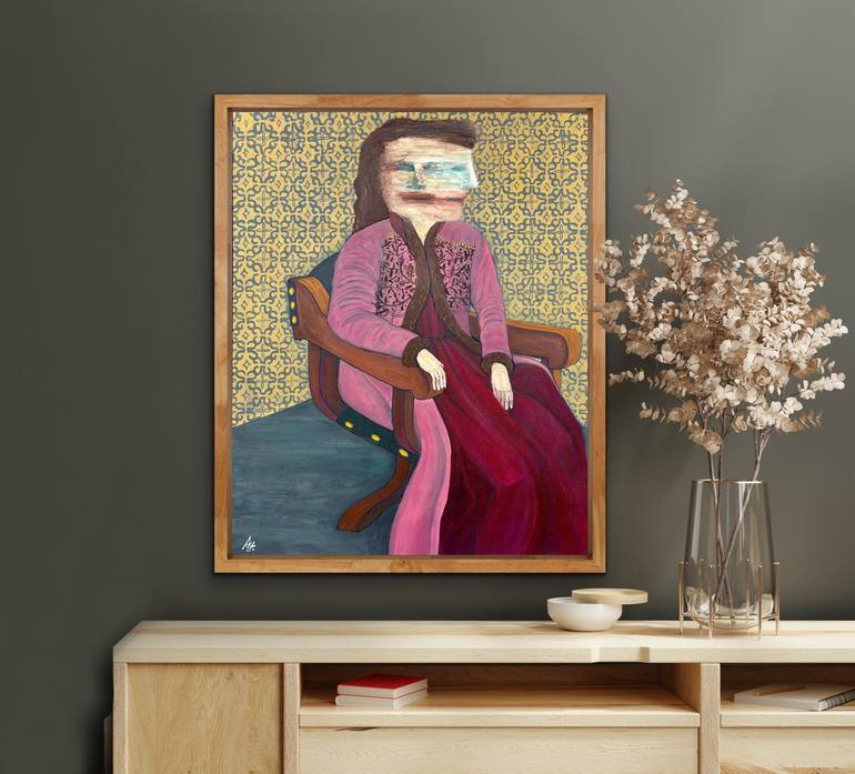 Original Portrait Painting by Macoon Design