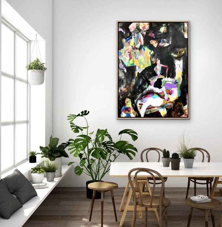 Original Abstract Fantasy Painting by Macoon Design