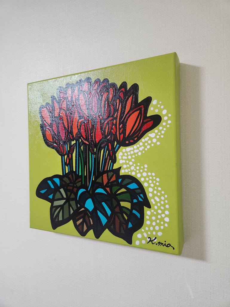 Original Fine Art Floral Painting by Mia Kim