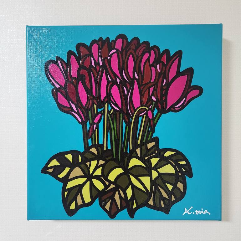 Original Floral Painting by Mia Kim